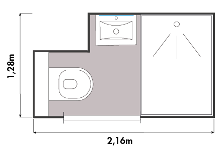 Boxi L - plattegrond - zwart