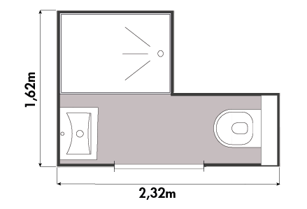 Flexi M - plattegrond - zwart