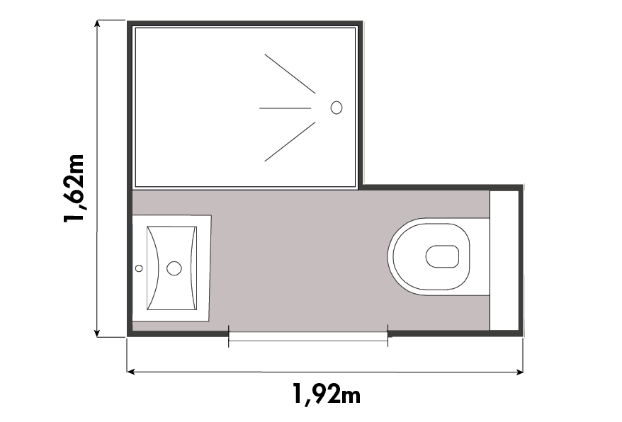 Flexi S - plattegrond - zwart