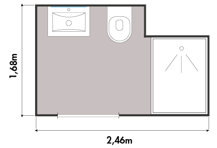 Moxi L - plattegrond - zwart
